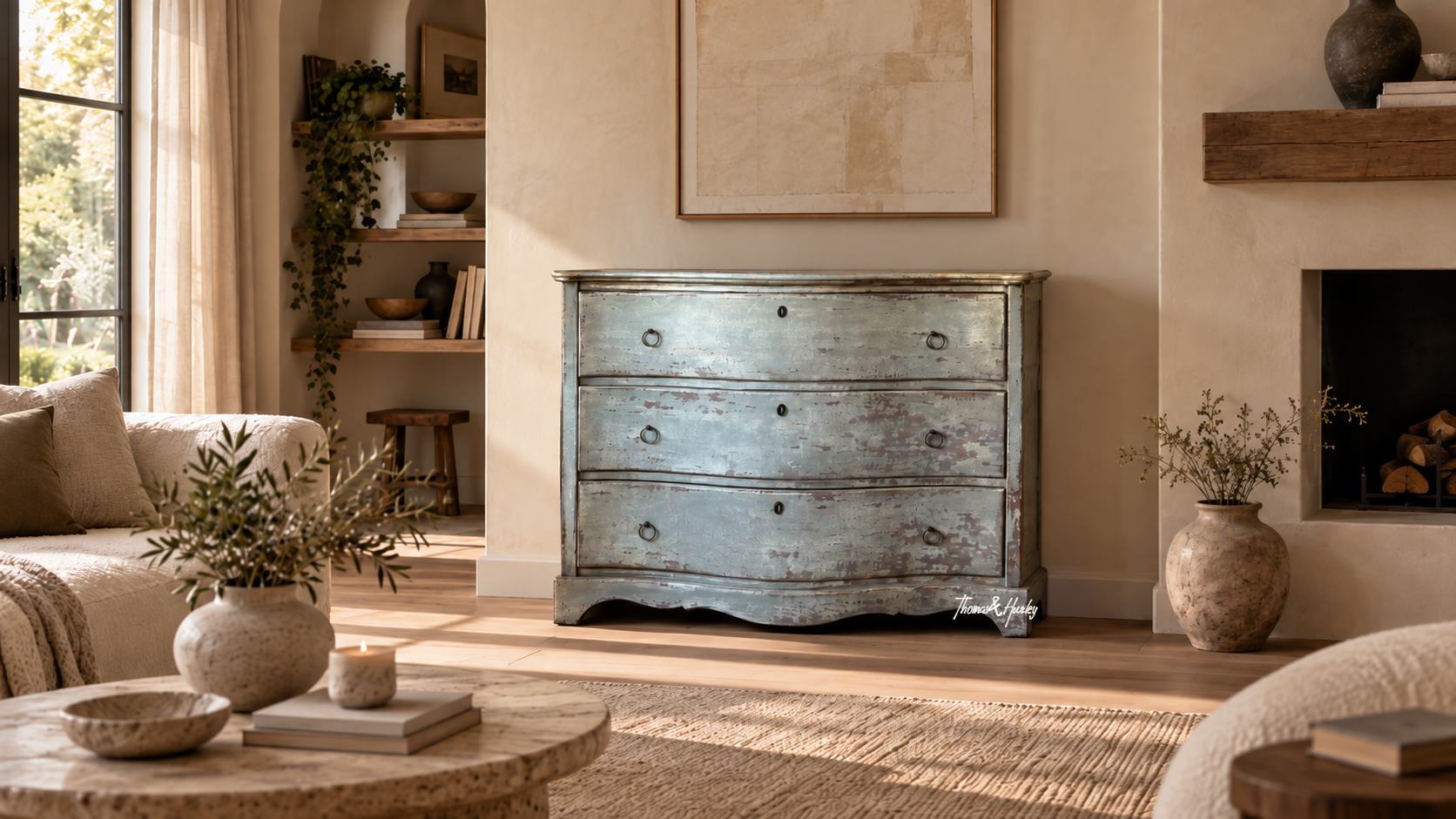 Ashworth 3 Drawer Bombe Chest Ashworth 3 Drawer Bombe Chest