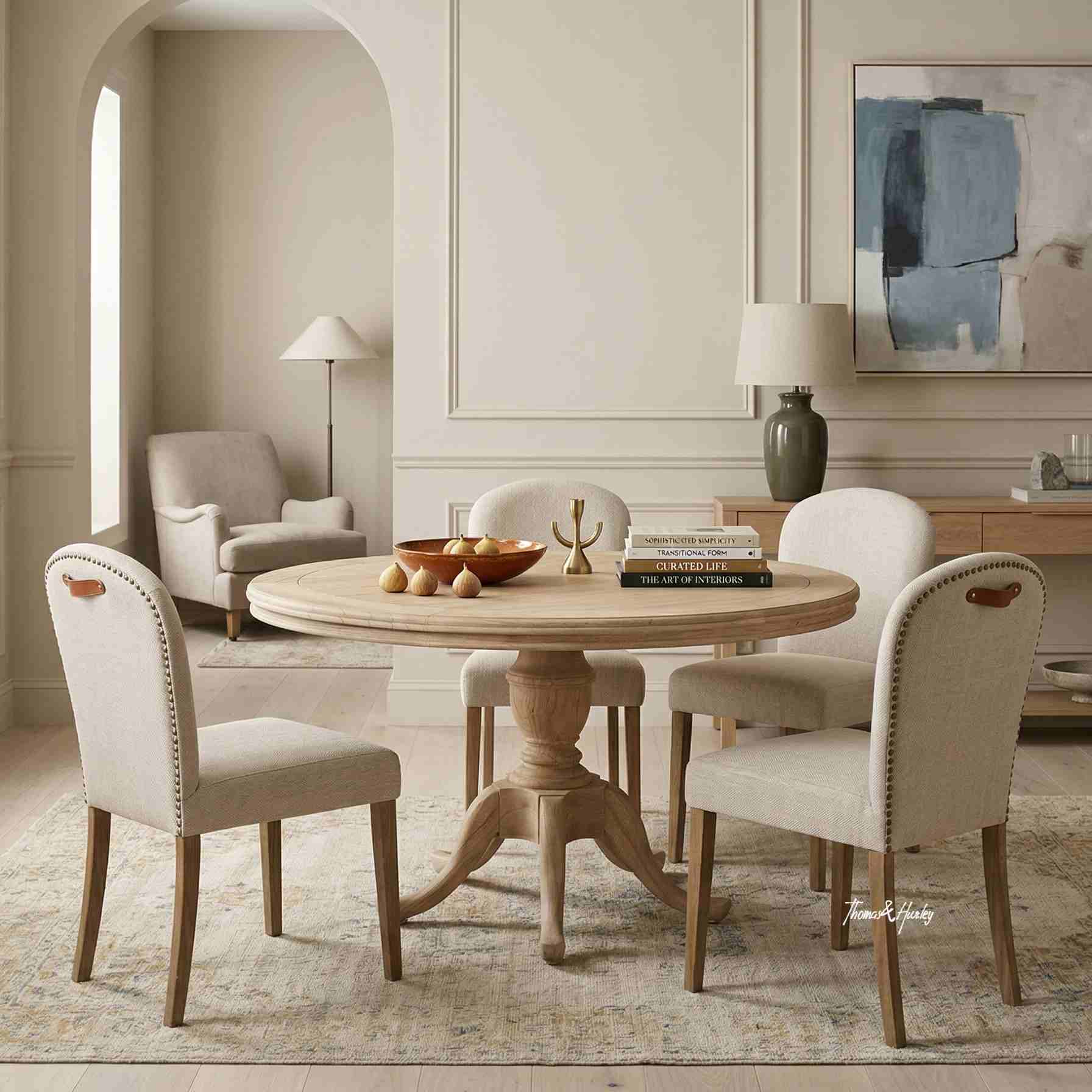 Birkhall Round Dining Table with Cabriole Feet Birkhall Round Dining Table with Cabriole Feet