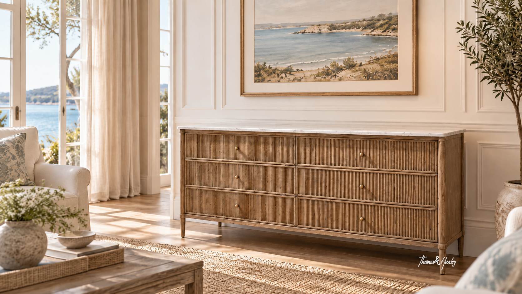 Brookstone 6 Drawer Chest with Marble Top Brookstone 6 Drawer Chest with Marble Top