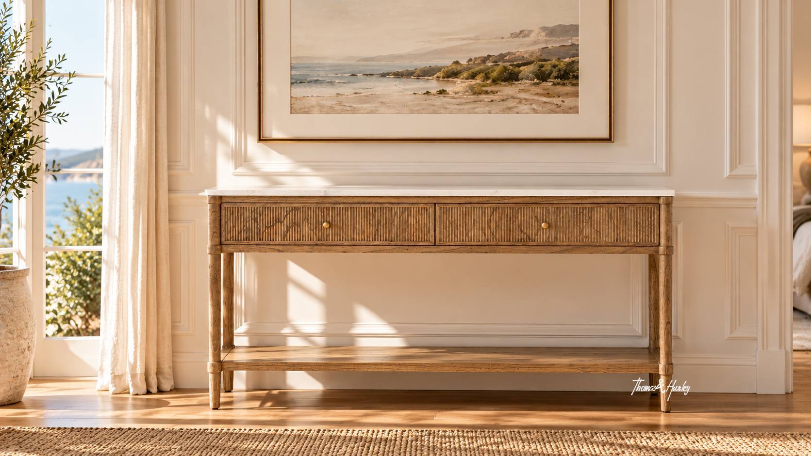 Brookstone Console with Marble Top Brookstone Console with Marble Top