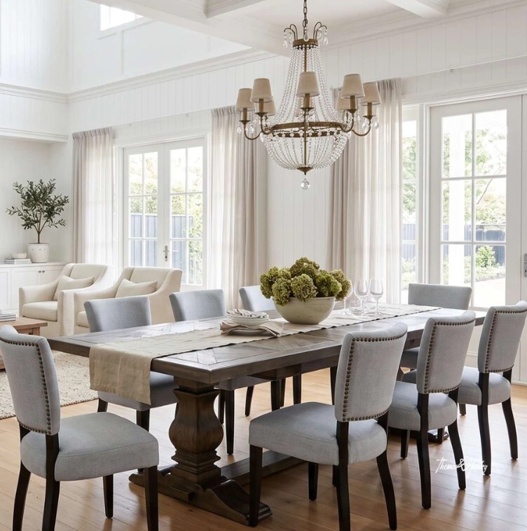 Darcy Oak Parquetry Double Extension Dining Table Darcy Oak Parquetry Double Extension Dining Table