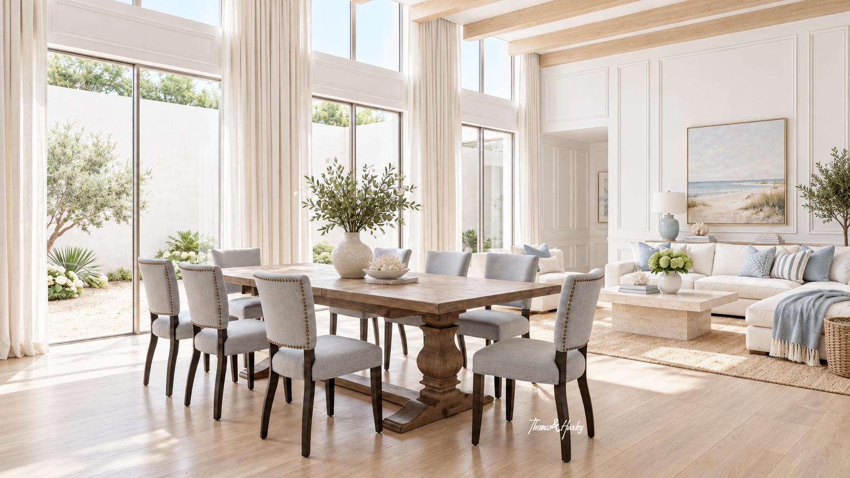 Darcy Oak Parquetry Double Extension Dining Table with Dalton Chairs Darcy Oak Parquetry Double Extension Dining Table with Dalton Chairs
