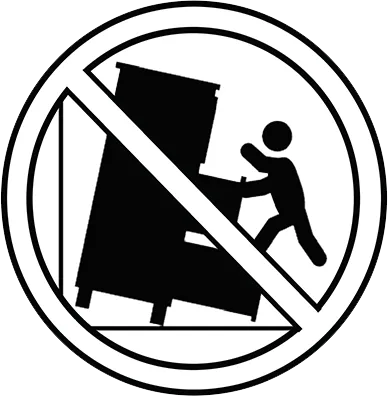 Furniture anchoring safety example one