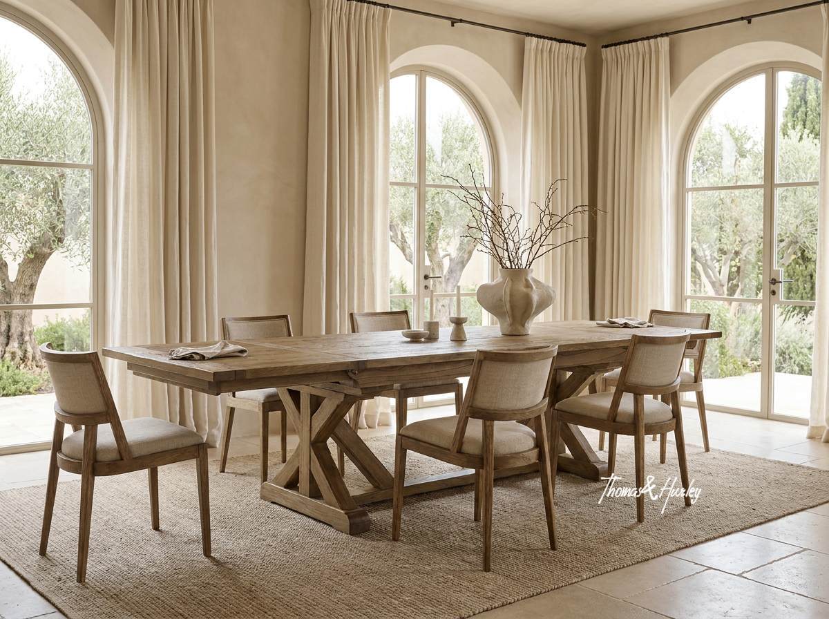 Hamilton Oak Extendable Dining Table Hamilton Oak Extendable Dining Table by Thomas and Hurley