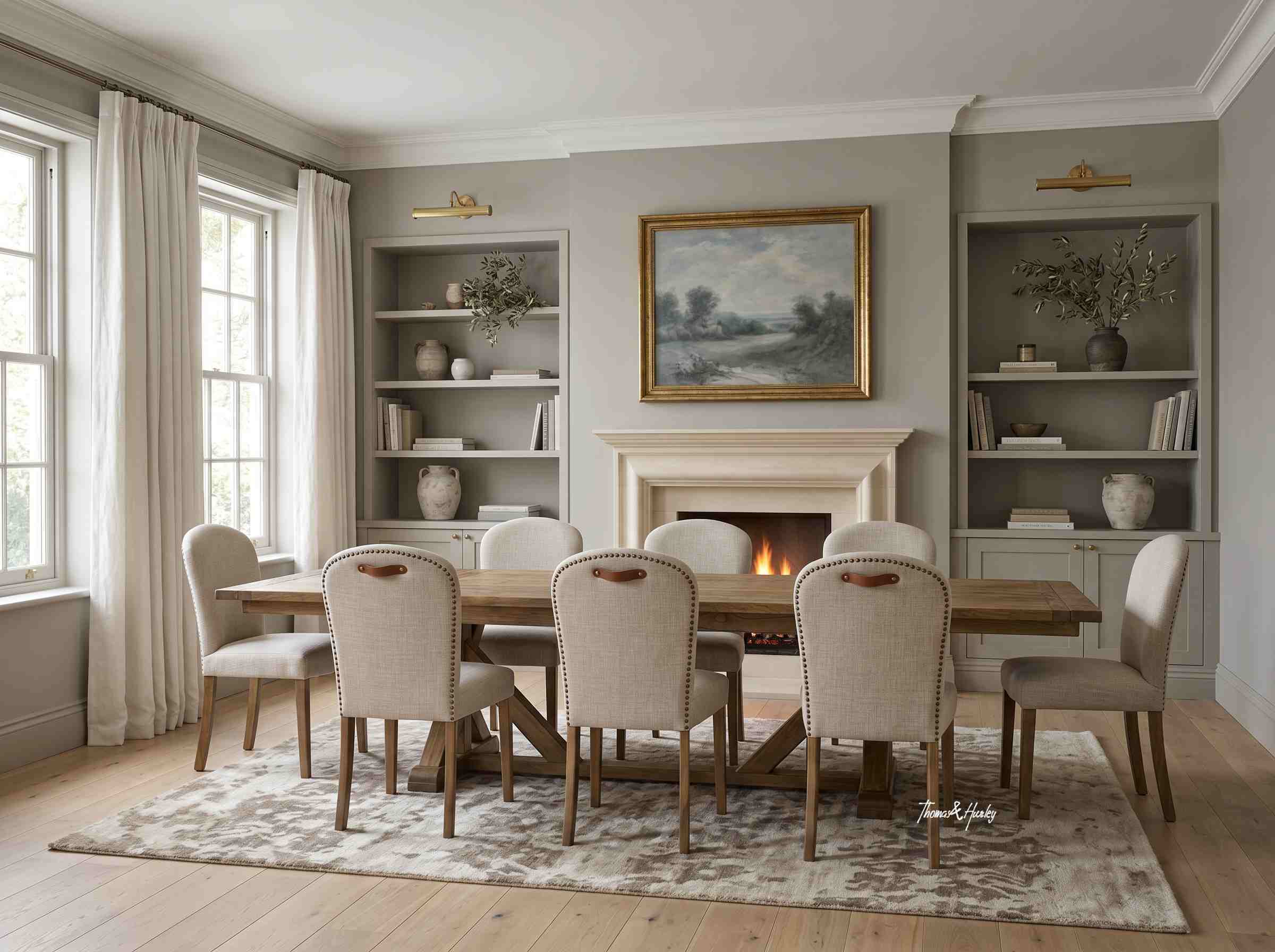 Hamilton Extendable Oak Dining Table Hamilton Extendable Oak Dining Table by Thomas and Hurley