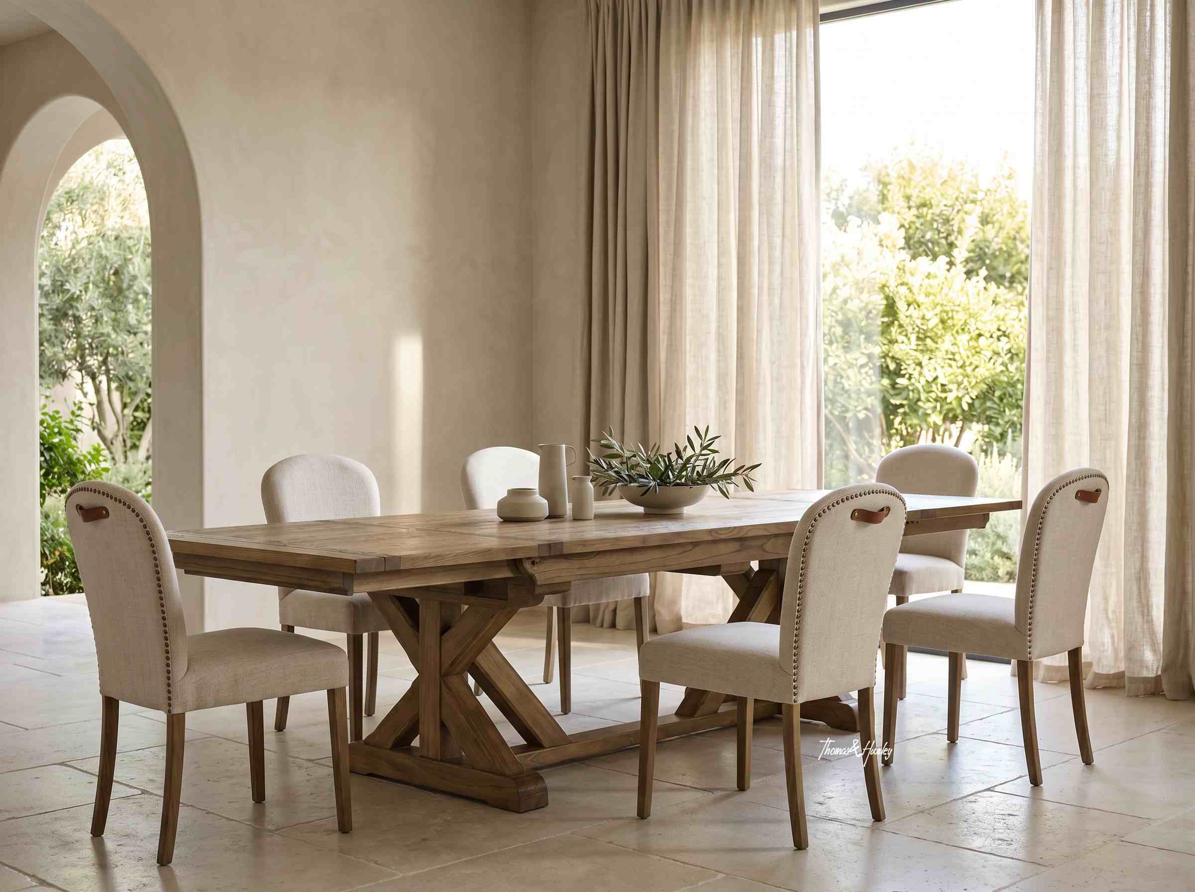 Hamilton Extendable Oak Dining Table Hamilton Extendable Oak Dining Table by Thomas and Hurley