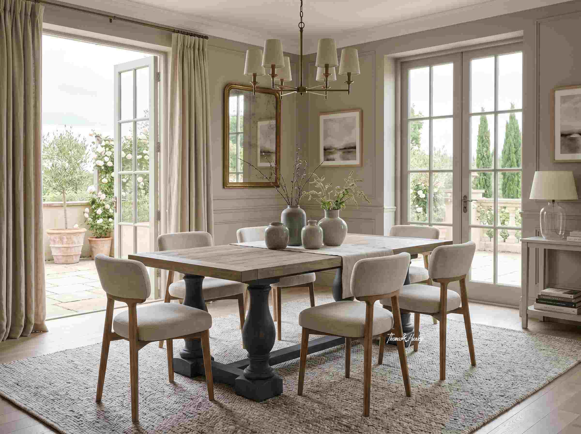 Parkhouse Double Pedestal Dining Table Parkhouse Double Pedestal Dining Table