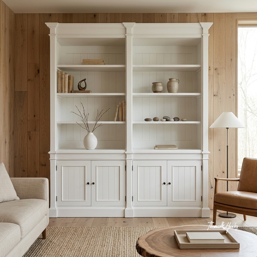 Stonefield Double Bookcase Wall Unit Stonefield Double Bookcase Wall Unit