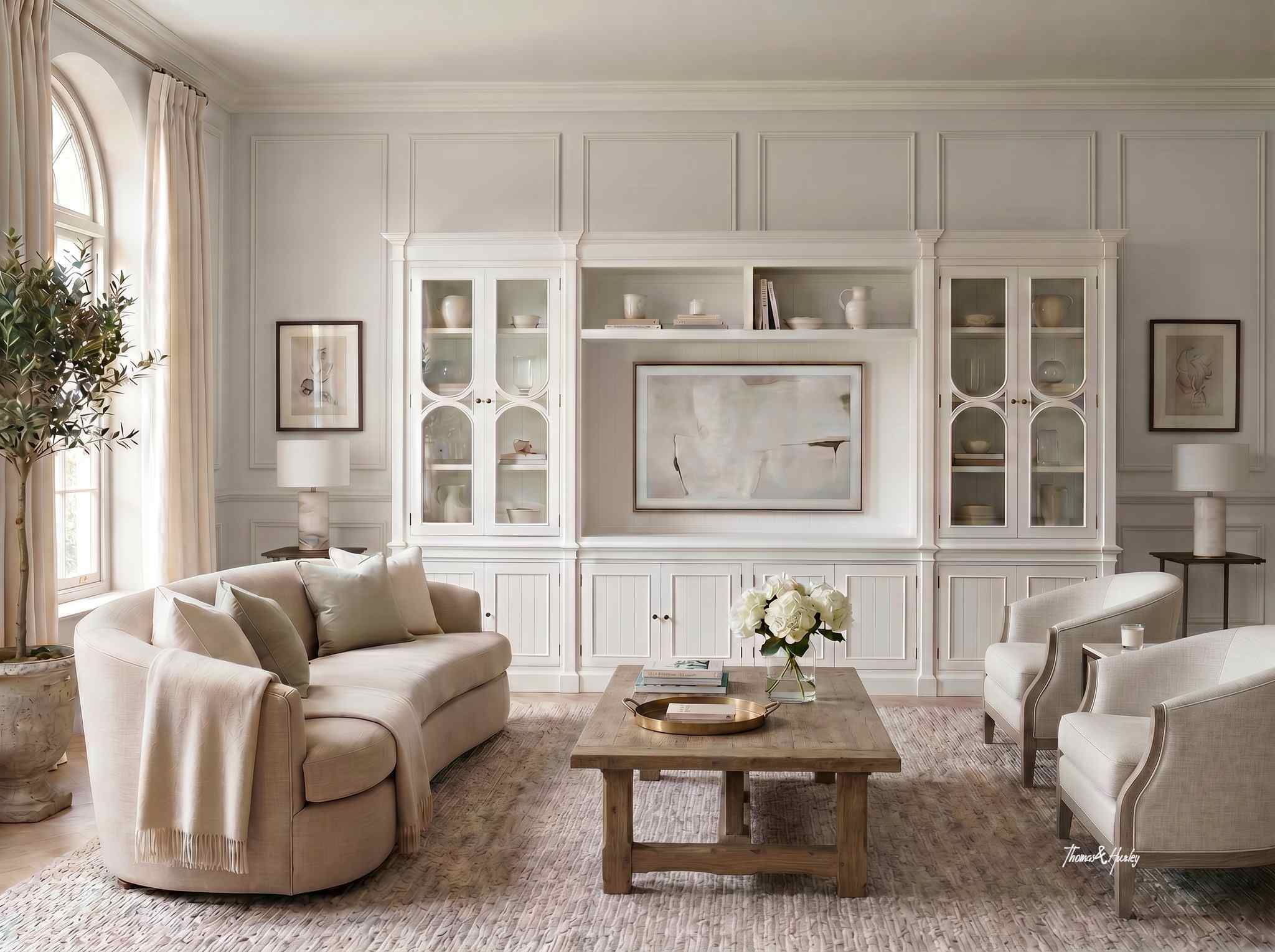 Stonefield Display TV Media Entertainment Wall Unit 387cm Stonefield Display TV Media Entertainment Wall Unit 387cm